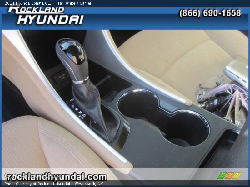 Pearl White / Camel 2011 Hyundai Sonata GLS