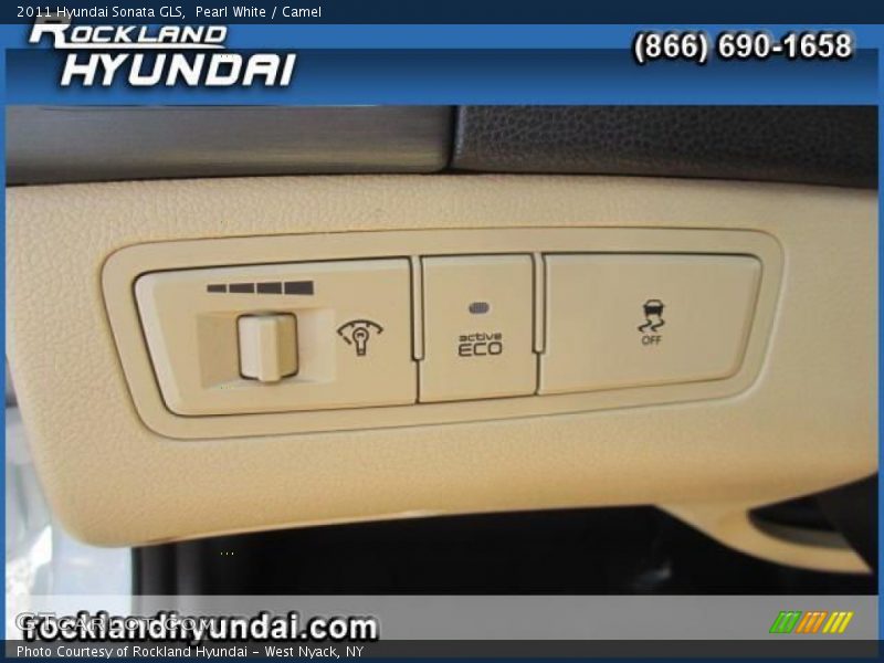 Pearl White / Camel 2011 Hyundai Sonata GLS