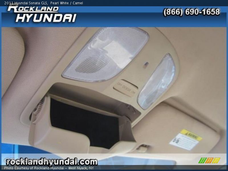 Pearl White / Camel 2011 Hyundai Sonata GLS