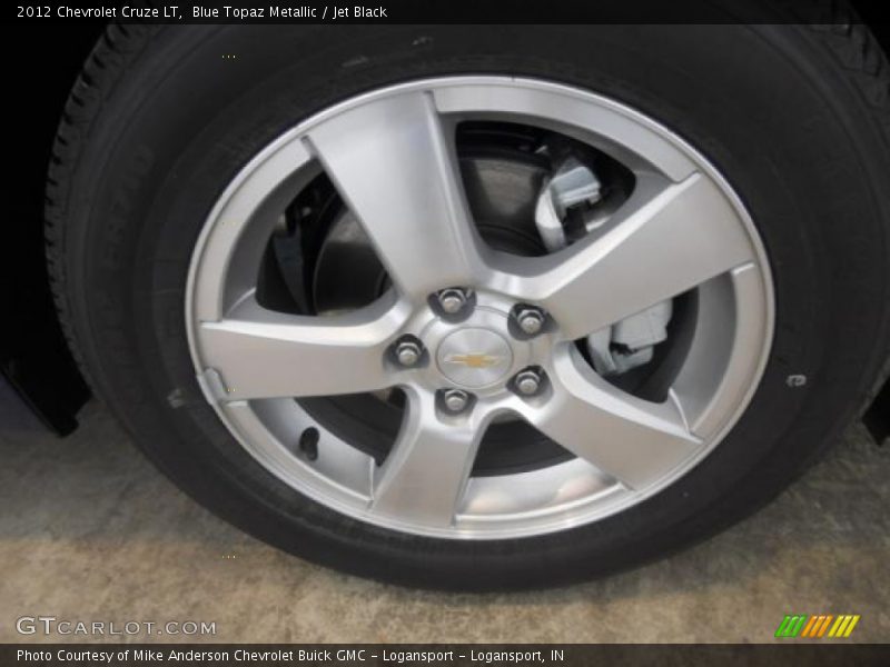 Blue Topaz Metallic / Jet Black 2012 Chevrolet Cruze LT