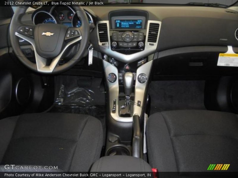 Blue Topaz Metallic / Jet Black 2012 Chevrolet Cruze LT
