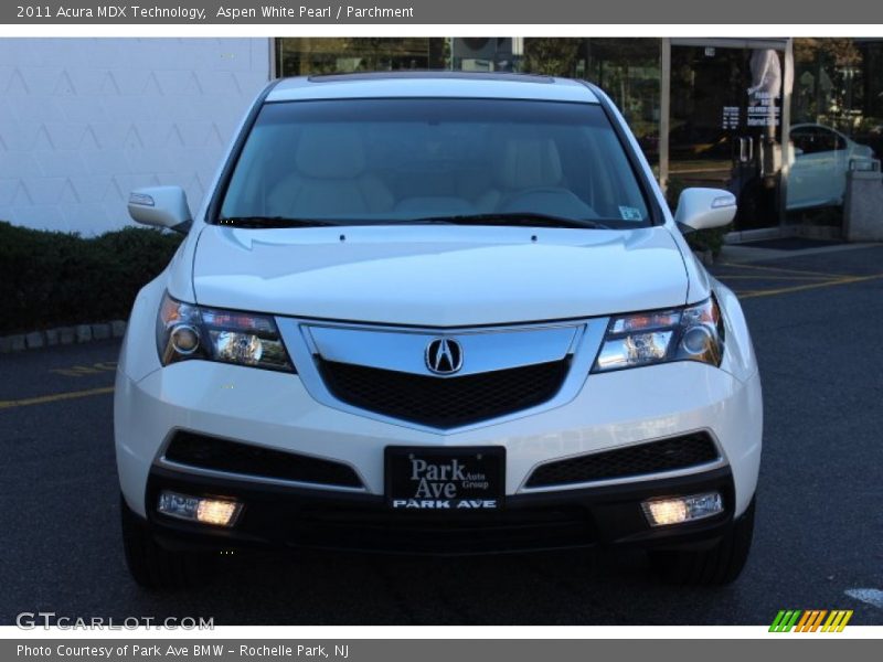 Aspen White Pearl / Parchment 2011 Acura MDX Technology