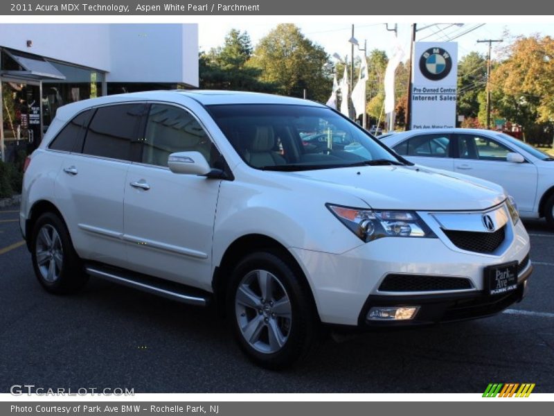 Aspen White Pearl / Parchment 2011 Acura MDX Technology