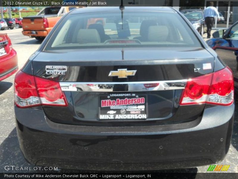 Black Granite Metallic / Jet Black 2012 Chevrolet Cruze LT