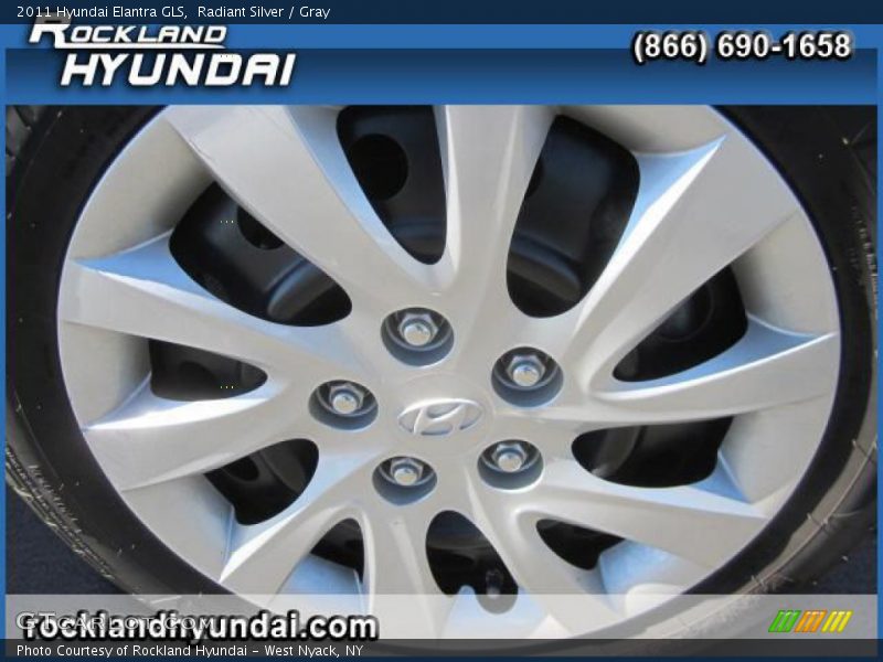 Radiant Silver / Gray 2011 Hyundai Elantra GLS