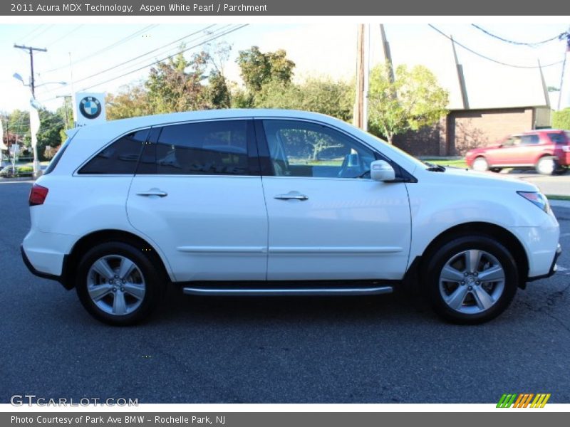 Aspen White Pearl / Parchment 2011 Acura MDX Technology