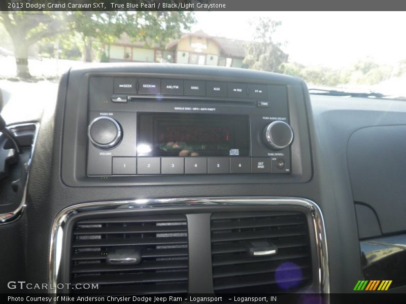 True Blue Pearl / Black/Light Graystone 2013 Dodge Grand Caravan SXT