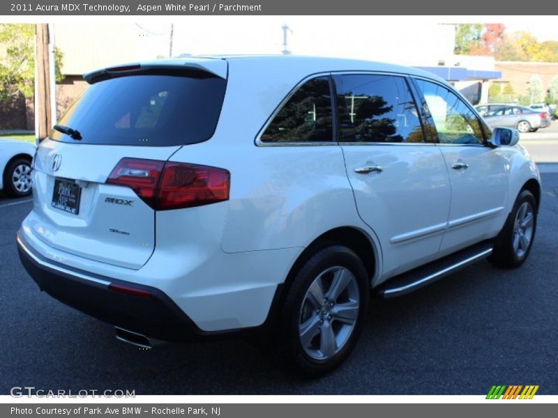 Aspen White Pearl / Parchment 2011 Acura MDX Technology