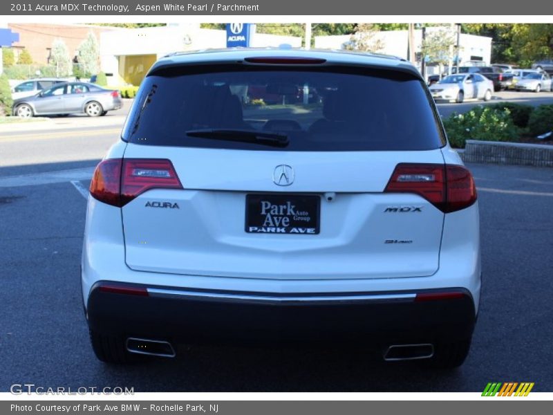 Aspen White Pearl / Parchment 2011 Acura MDX Technology