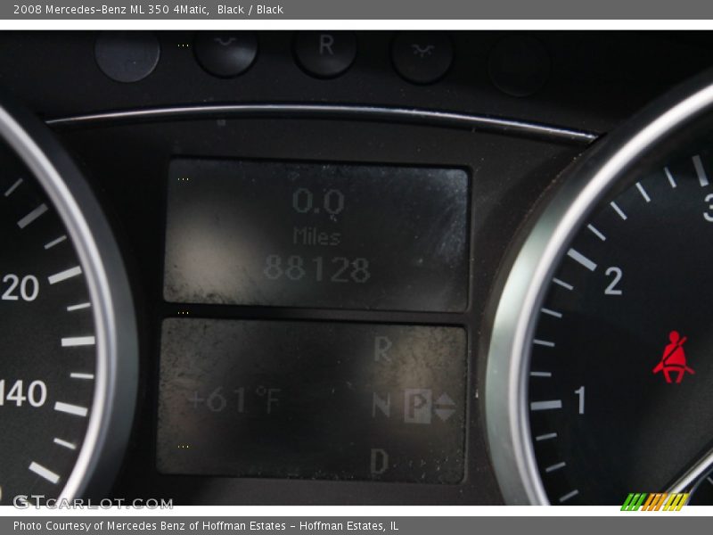 Black / Black 2008 Mercedes-Benz ML 350 4Matic
