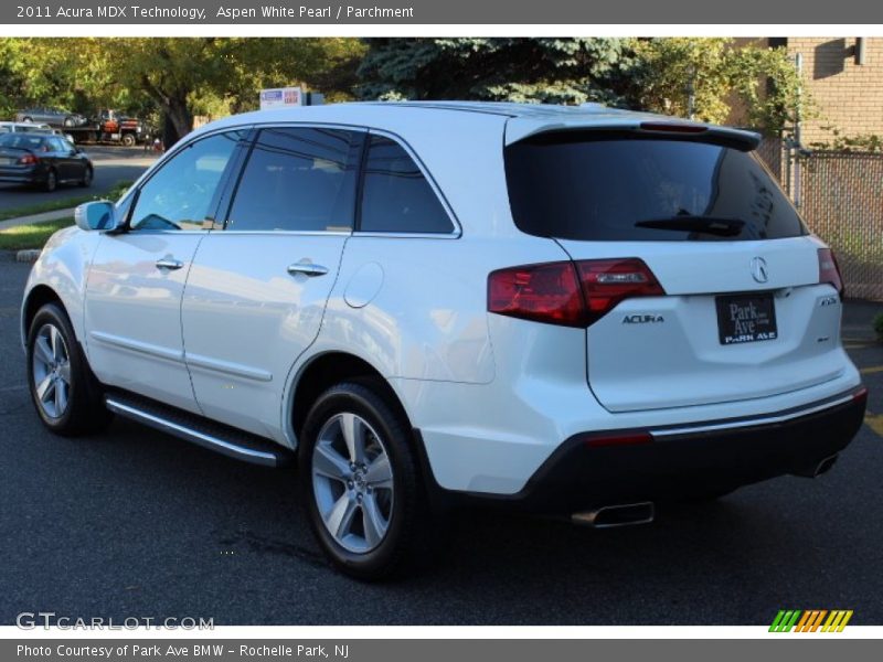 Aspen White Pearl / Parchment 2011 Acura MDX Technology