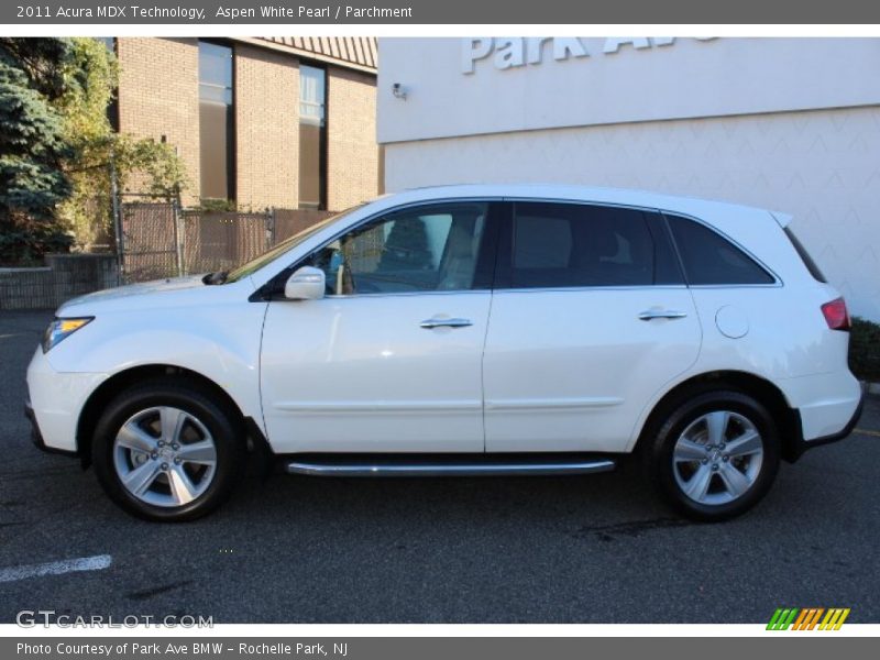 Aspen White Pearl / Parchment 2011 Acura MDX Technology