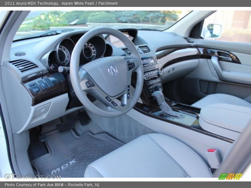 Aspen White Pearl / Parchment 2011 Acura MDX Technology