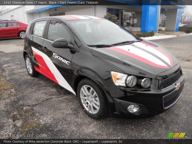 Black / Dark Pewter/Dark Titanium 2012 Chevrolet Sonic LT Hatch