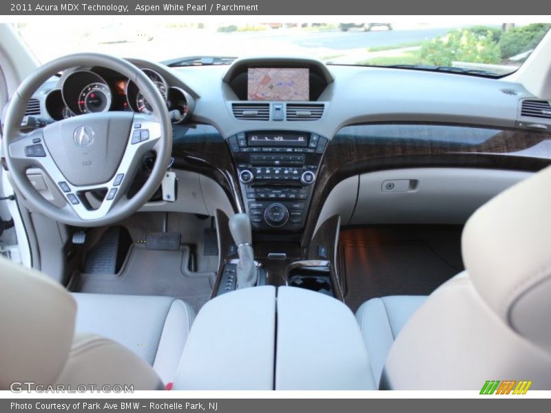 Aspen White Pearl / Parchment 2011 Acura MDX Technology