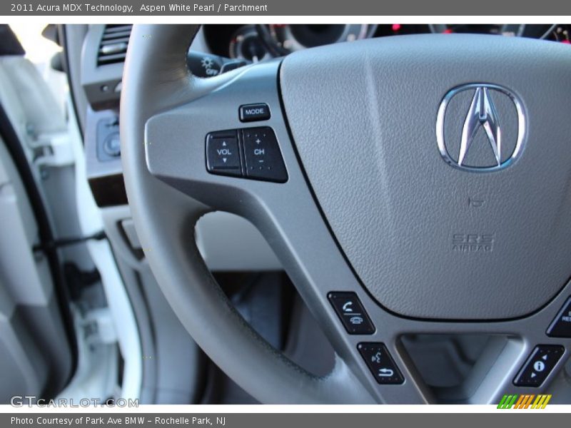 Aspen White Pearl / Parchment 2011 Acura MDX Technology