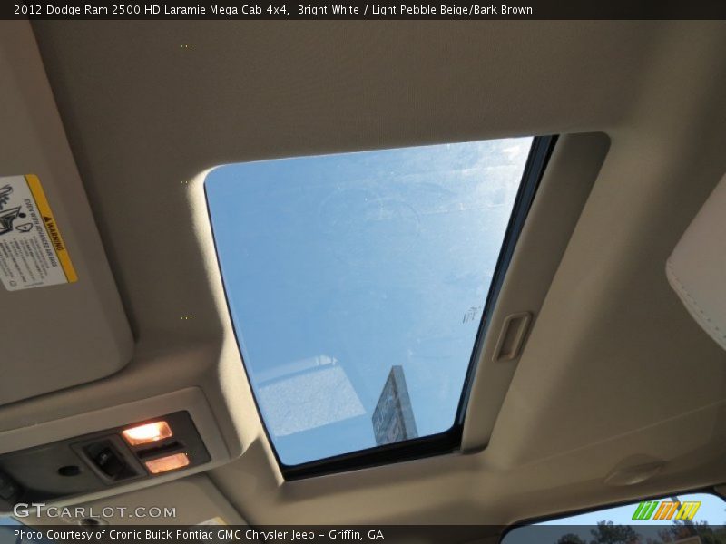 Bright White / Light Pebble Beige/Bark Brown 2012 Dodge Ram 2500 HD Laramie Mega Cab 4x4