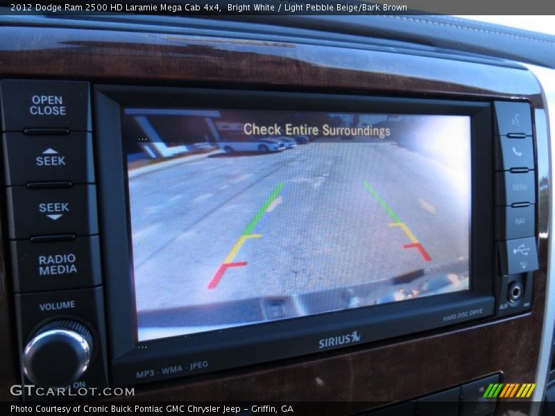 Bright White / Light Pebble Beige/Bark Brown 2012 Dodge Ram 2500 HD Laramie Mega Cab 4x4