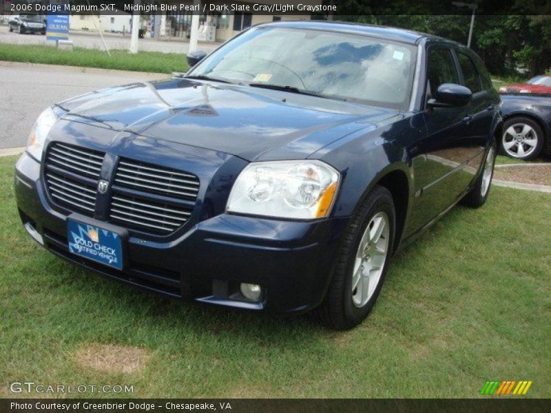 Midnight Blue Pearl / Dark Slate Gray/Light Graystone 2006 Dodge Magnum SXT