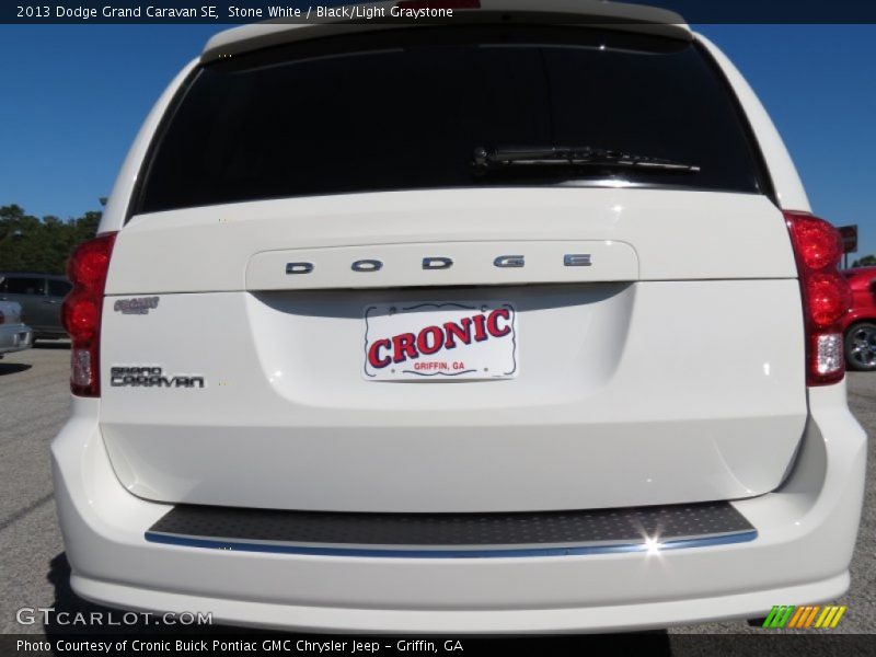 Stone White / Black/Light Graystone 2013 Dodge Grand Caravan SE