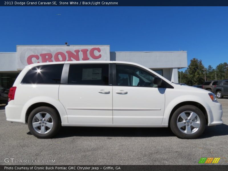 Stone White / Black/Light Graystone 2013 Dodge Grand Caravan SE