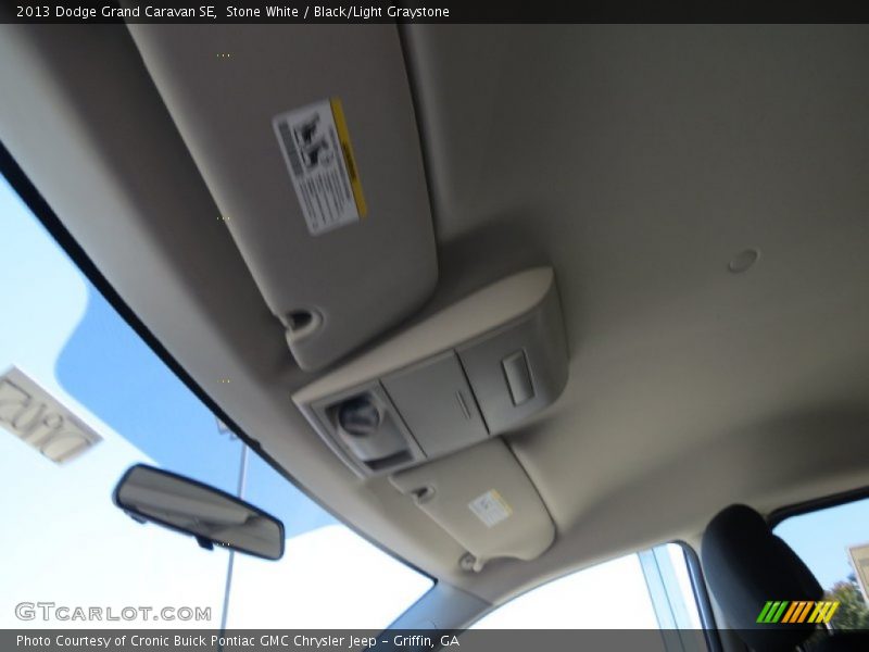 Stone White / Black/Light Graystone 2013 Dodge Grand Caravan SE