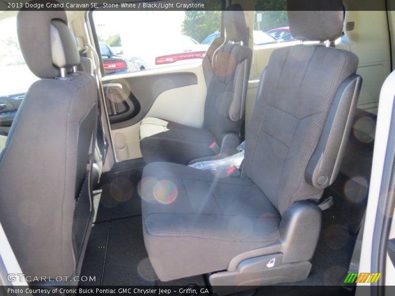 Stone White / Black/Light Graystone 2013 Dodge Grand Caravan SE
