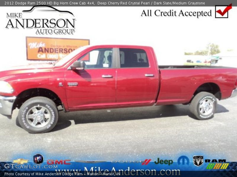 Deep Cherry Red Crystal Pearl / Dark Slate/Medium Graystone 2012 Dodge Ram 2500 HD Big Horn Crew Cab 4x4