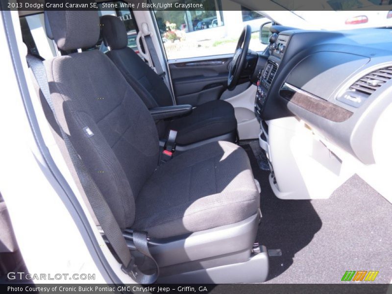 Stone White / Black/Light Graystone 2013 Dodge Grand Caravan SE