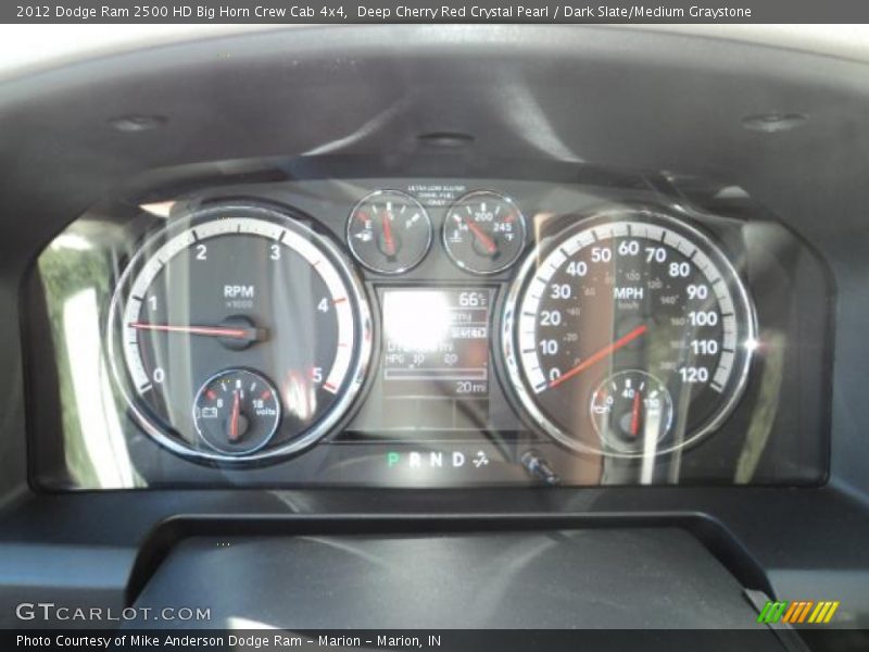 Deep Cherry Red Crystal Pearl / Dark Slate/Medium Graystone 2012 Dodge Ram 2500 HD Big Horn Crew Cab 4x4