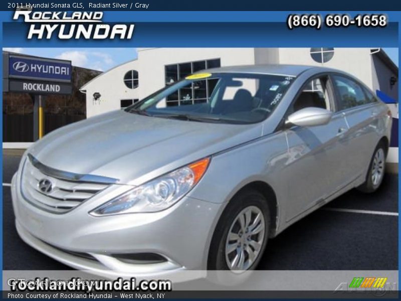 Radiant Silver / Gray 2011 Hyundai Sonata GLS