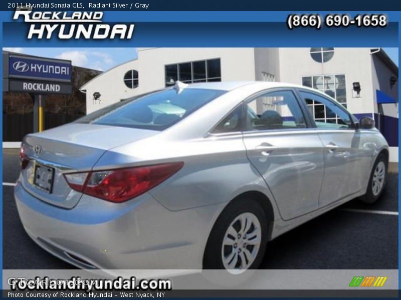 Radiant Silver / Gray 2011 Hyundai Sonata GLS