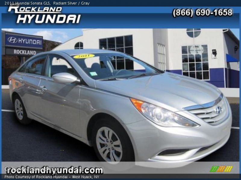 Radiant Silver / Gray 2011 Hyundai Sonata GLS
