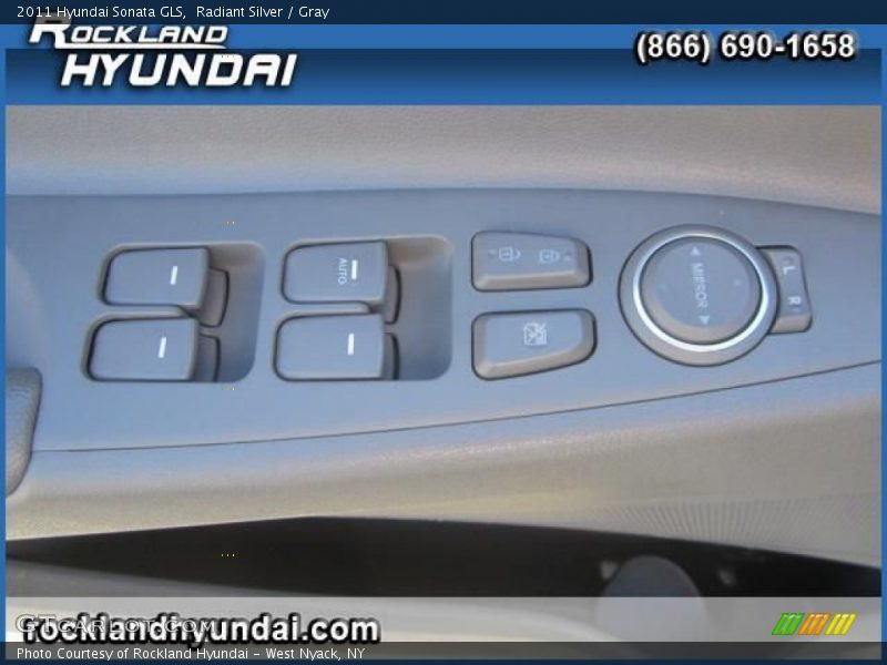 Radiant Silver / Gray 2011 Hyundai Sonata GLS