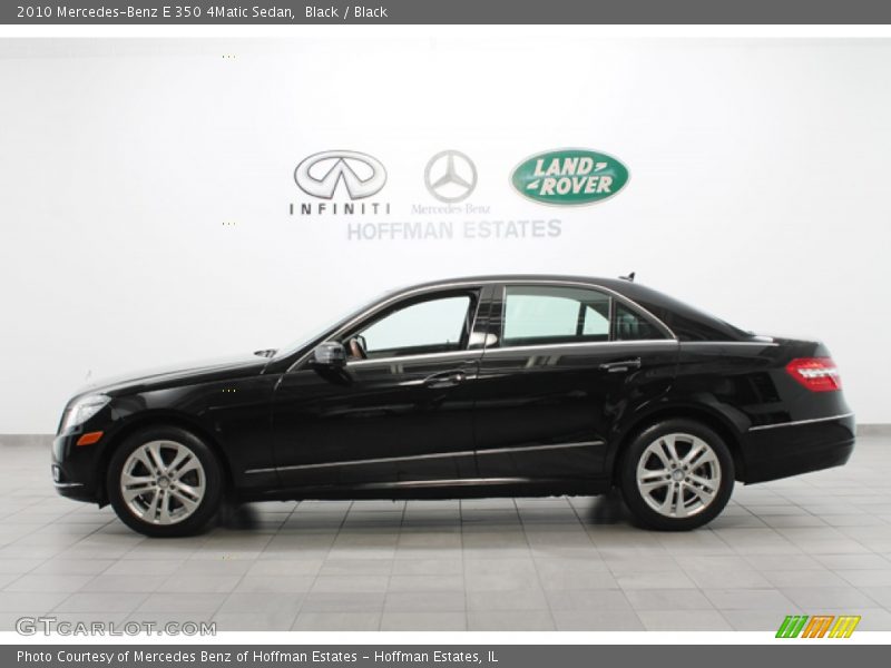 Black / Black 2010 Mercedes-Benz E 350 4Matic Sedan
