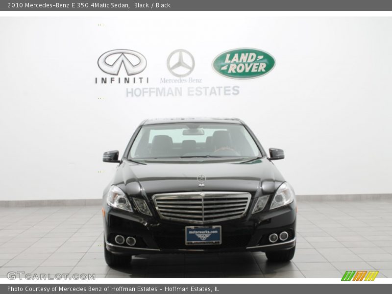 Black / Black 2010 Mercedes-Benz E 350 4Matic Sedan