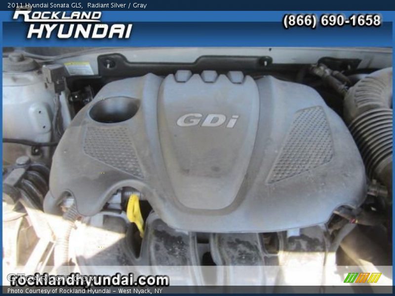 Radiant Silver / Gray 2011 Hyundai Sonata GLS