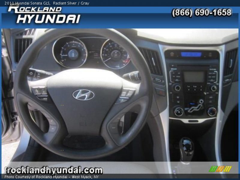 Radiant Silver / Gray 2011 Hyundai Sonata GLS
