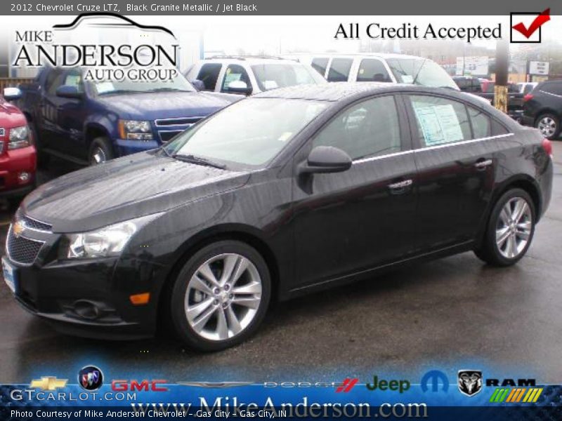 Black Granite Metallic / Jet Black 2012 Chevrolet Cruze LTZ