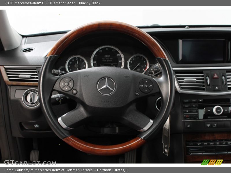 Black / Black 2010 Mercedes-Benz E 350 4Matic Sedan