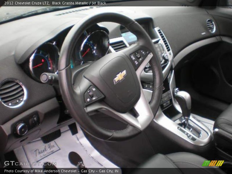 Black Granite Metallic / Jet Black 2012 Chevrolet Cruze LTZ