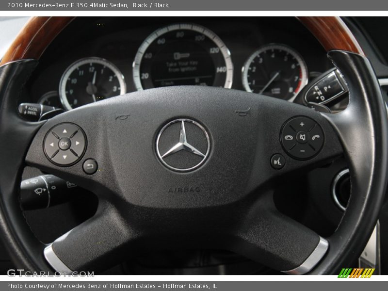 Black / Black 2010 Mercedes-Benz E 350 4Matic Sedan