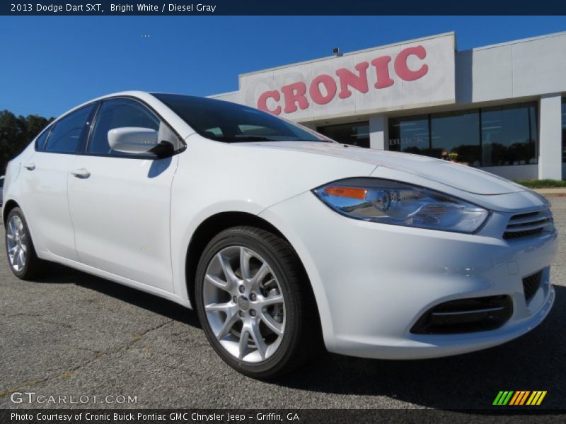 Bright White / Diesel Gray 2013 Dodge Dart SXT
