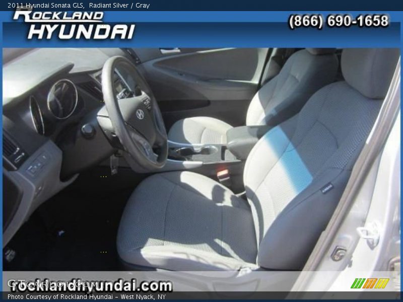 Radiant Silver / Gray 2011 Hyundai Sonata GLS