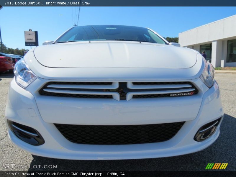 Bright White / Diesel Gray 2013 Dodge Dart SXT