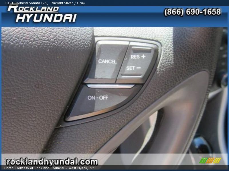 Radiant Silver / Gray 2011 Hyundai Sonata GLS