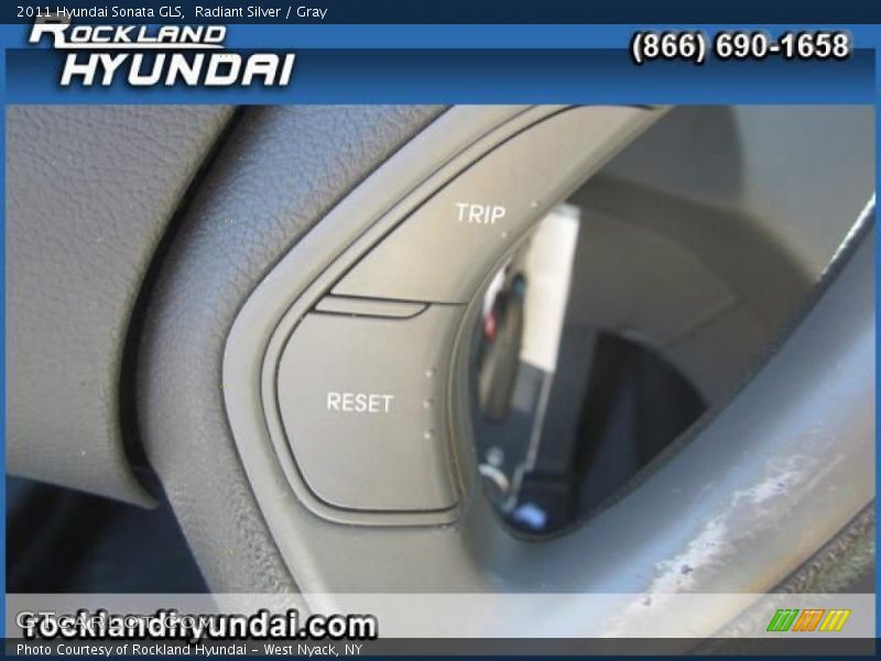 Radiant Silver / Gray 2011 Hyundai Sonata GLS