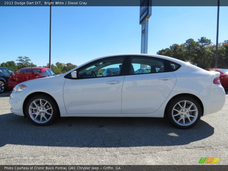 Bright White / Diesel Gray 2013 Dodge Dart SXT