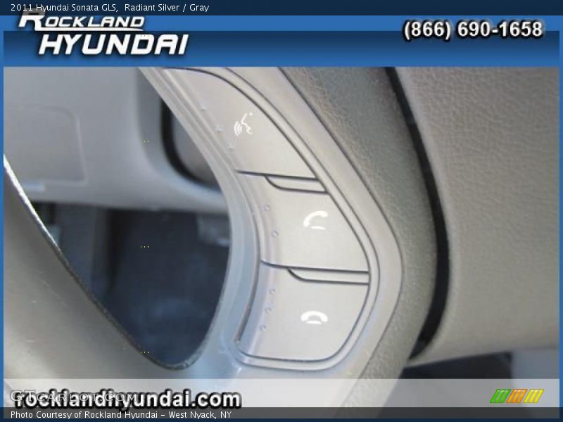 Radiant Silver / Gray 2011 Hyundai Sonata GLS