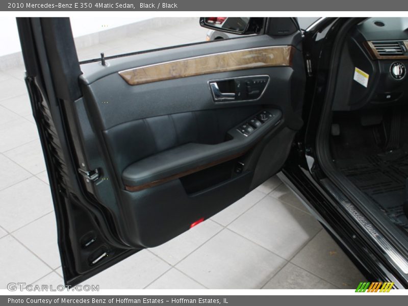 Black / Black 2010 Mercedes-Benz E 350 4Matic Sedan